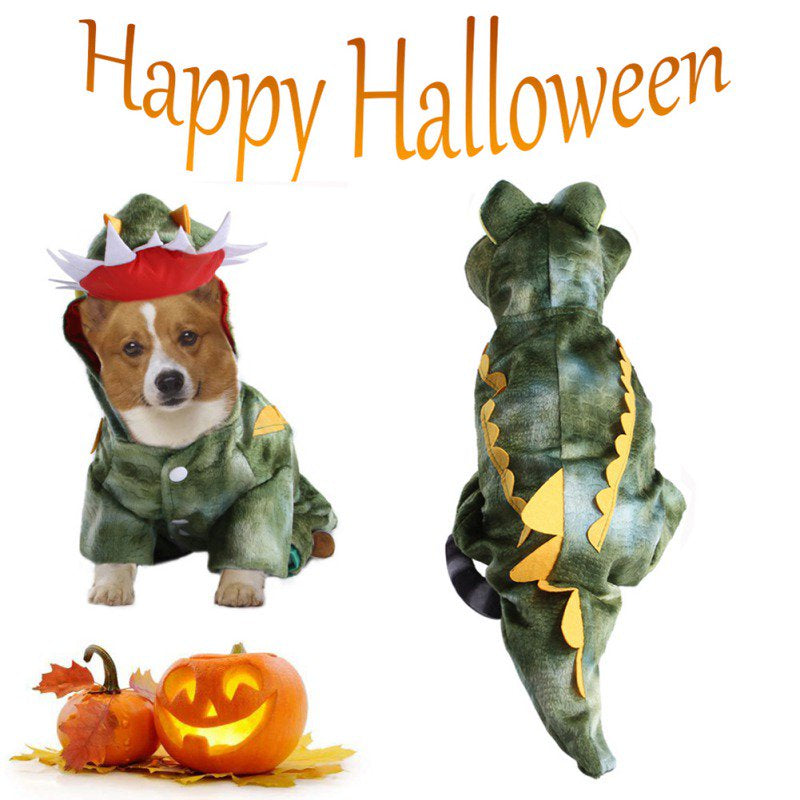 Funny Dog Crocodile Costumes, Pet Halloween Alligator Cosplay Dress, Adorable Cat Apparel Animal Warm Outfits Clothes Animals & Pet Supplies > Pet Supplies > Cat Supplies > Cat Apparel Praeter   