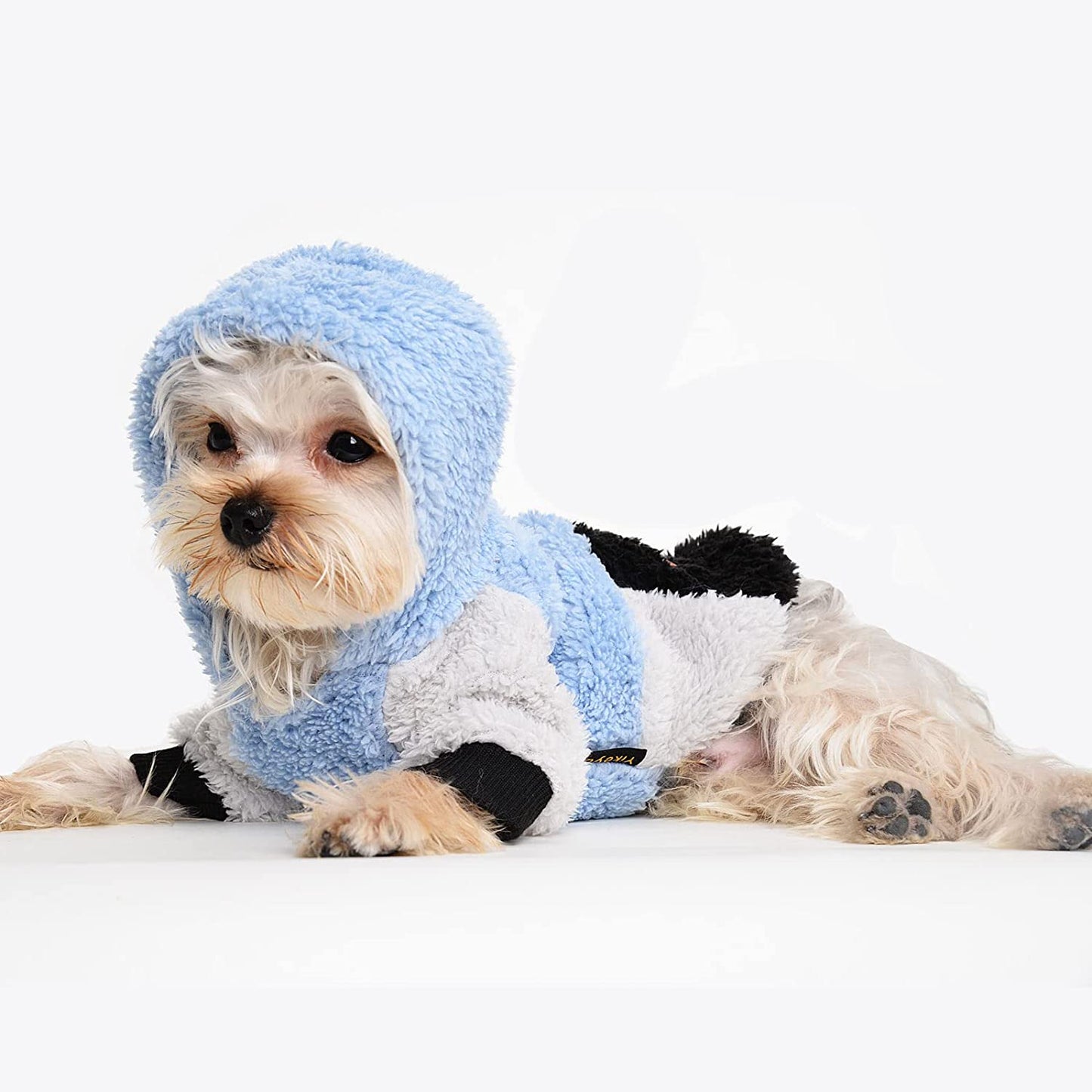 Dog Sweaters for Small Dogs, Fleece Dog Hoodie Clothes, Winter Cute Warm Plaid Leopard Puppy Chihuahua Sweater, Pet Doggie Sweatshirt for Yorkie Teacup, Cat Apparel (Small) Animals & Pet Supplies > Pet Supplies > Dog Supplies > Dog Apparel Sebaoyu   