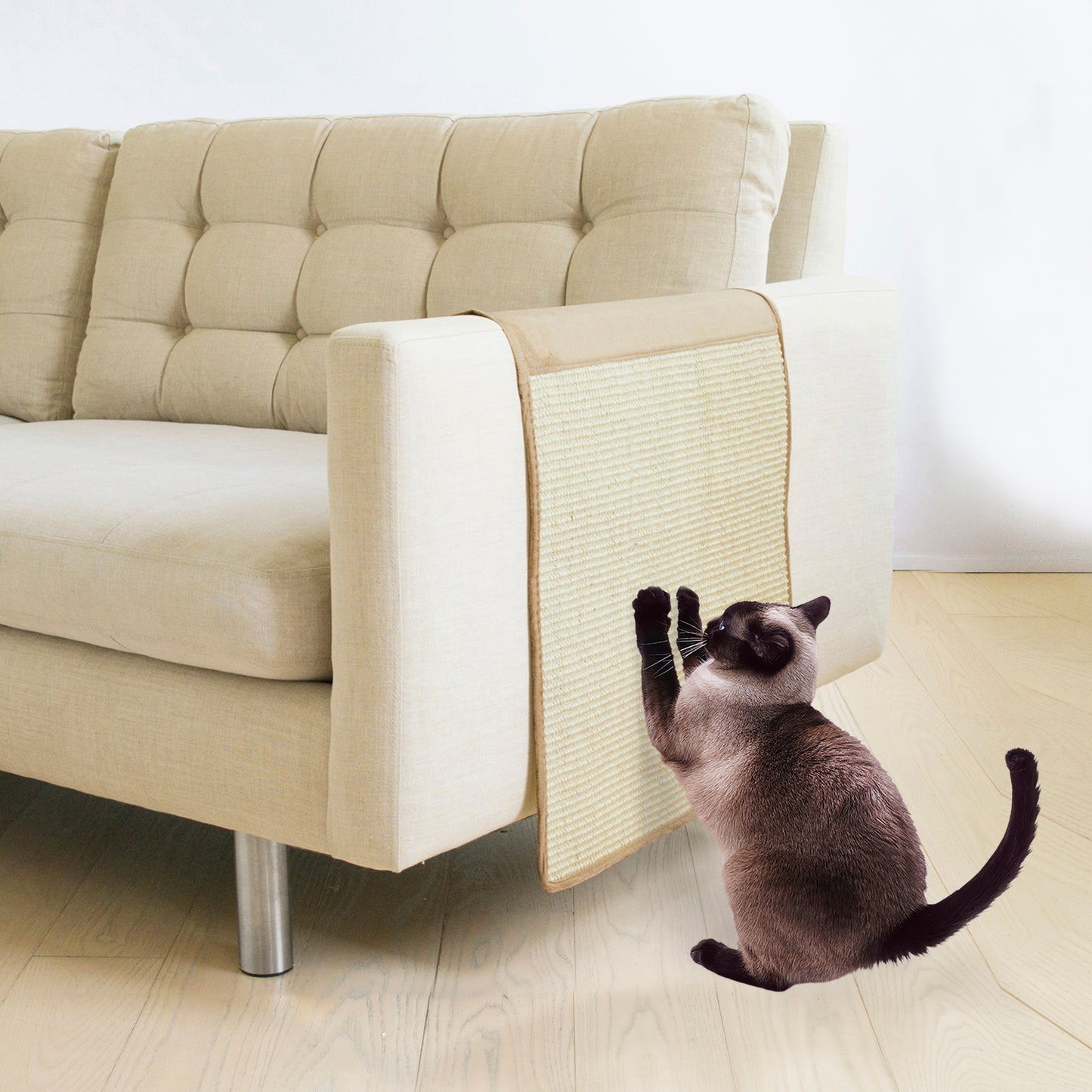 Precious Tails Cat Scratching Sofa Guard Microsuede Furniture Protector