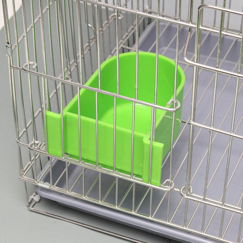 Shenmeida 2Pcs Bird Cage Plastic Cups Plastic Feeding Bowls Hanging Parrot Feeders Cage Accessories for Parakeet Canary Cockatiel Animals & Pet Supplies > Pet Supplies > Bird Supplies > Bird Cage Accessories shenmeida   