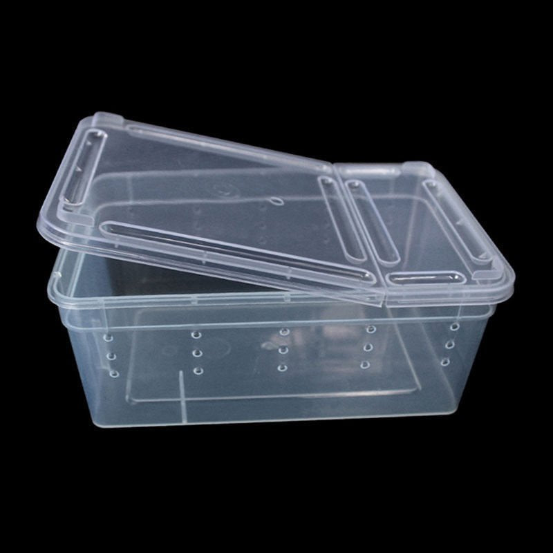 Mulanimo Transparent Feeding Box Reptile Box Amphibian for Snake Cage Lizard Spider Reptile Combination Animals & Pet Supplies > Pet Supplies > Reptile & Amphibian Supplies > Reptile & Amphibian Food Mulanimo   