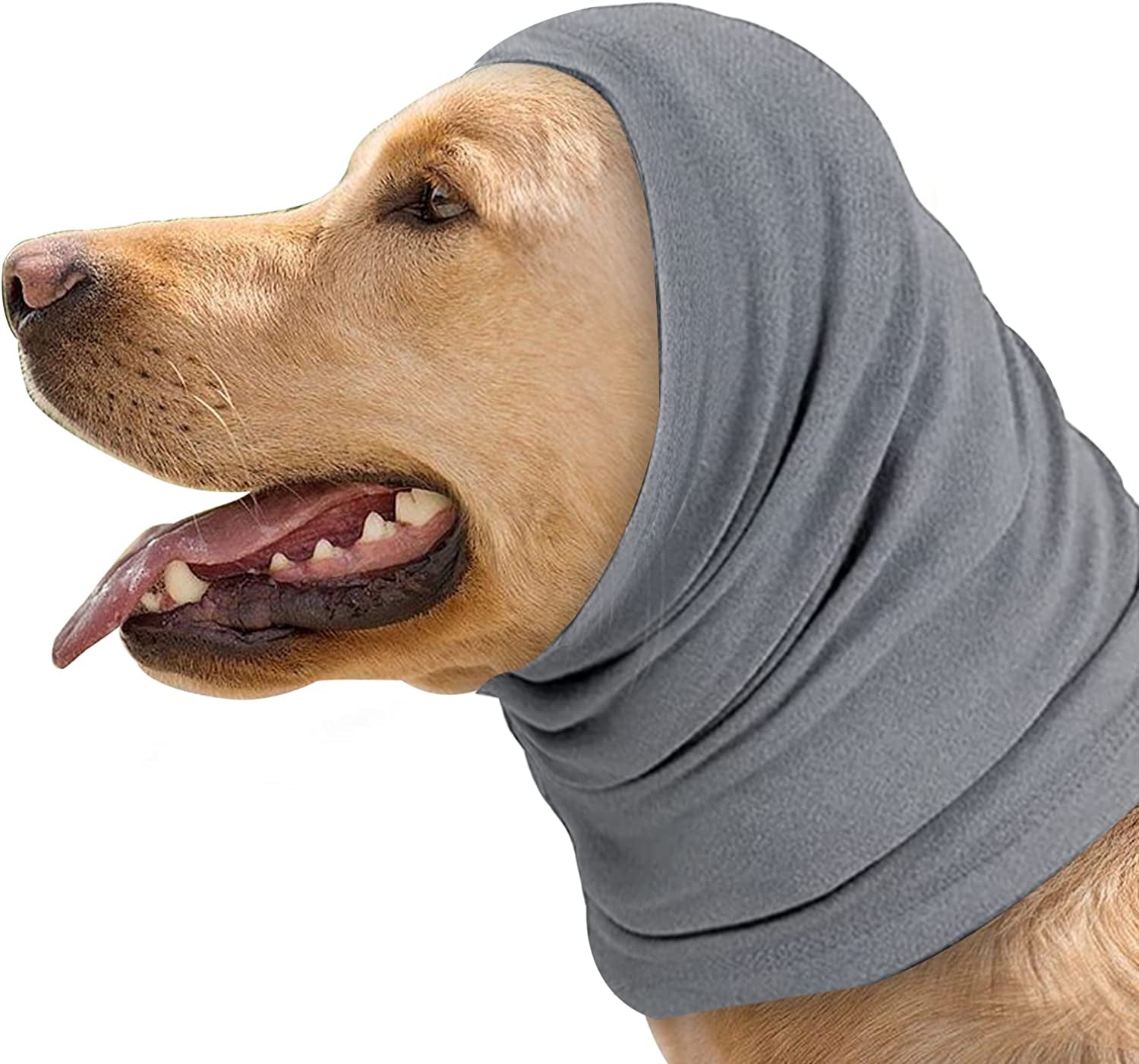 Dog Snood for Dog Neck Warmer Adjustable Scarf Dogs Neck (S-Head(9.5-14Inch), Grey) Animals & Pet Supplies > Pet Supplies > Dog Supplies > Dog Apparel Nobranded Manufactuer   