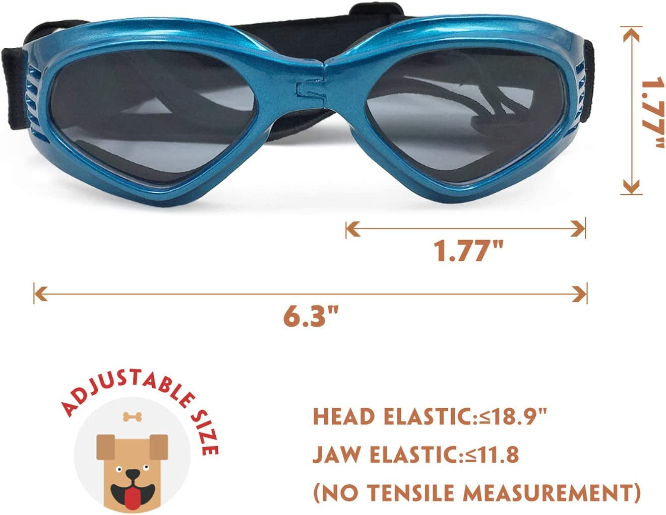 Enjoying Pet/Dog Puppy UV Goggles Sunglasses Waterproof Protection Sun Glasses for Dog - Blue Animals & Pet Supplies > Pet Supplies > Dog Supplies > Dog Apparel Enjoying   