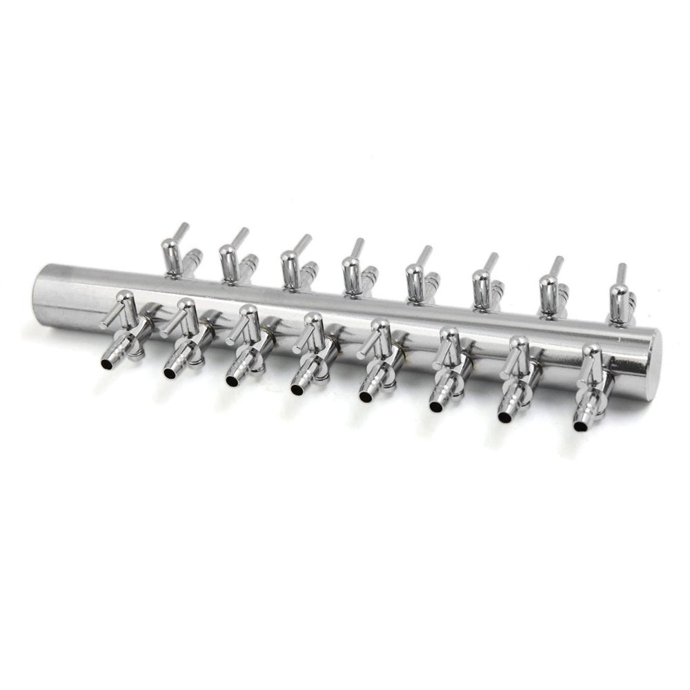 Stainless Steel Aquarium Fish Tank 16 Ways Air Flow Branch Lever Outlet Valve Animals & Pet Supplies > Pet Supplies > Fish Supplies > Aquarium & Pond Tubing Unique-Bargains   