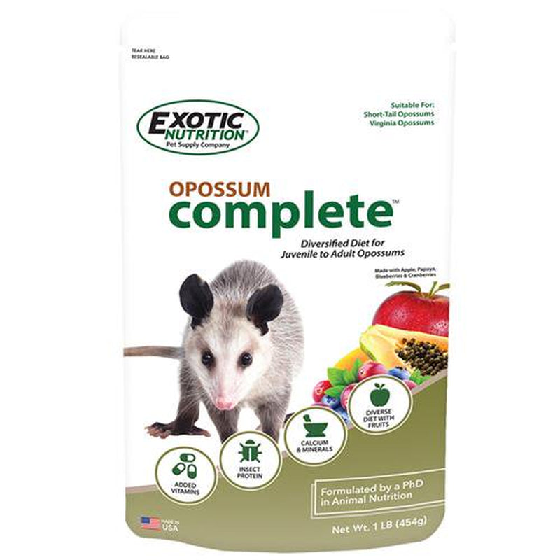 Exotic Nutrition Opossum Complete 5 Lb. Animals & Pet Supplies > Pet Supplies > Small Animal Supplies > Small Animal Food Exotic Nutrition   