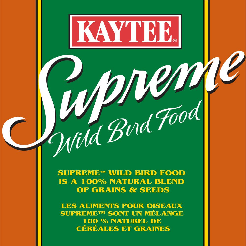 Kaytee Supreme Wild Bird Feed and Seed Millet-Free, 25 Lb. Bag Animals & Pet Supplies > Pet Supplies > Bird Supplies > Bird Food Central Garden and Pet   