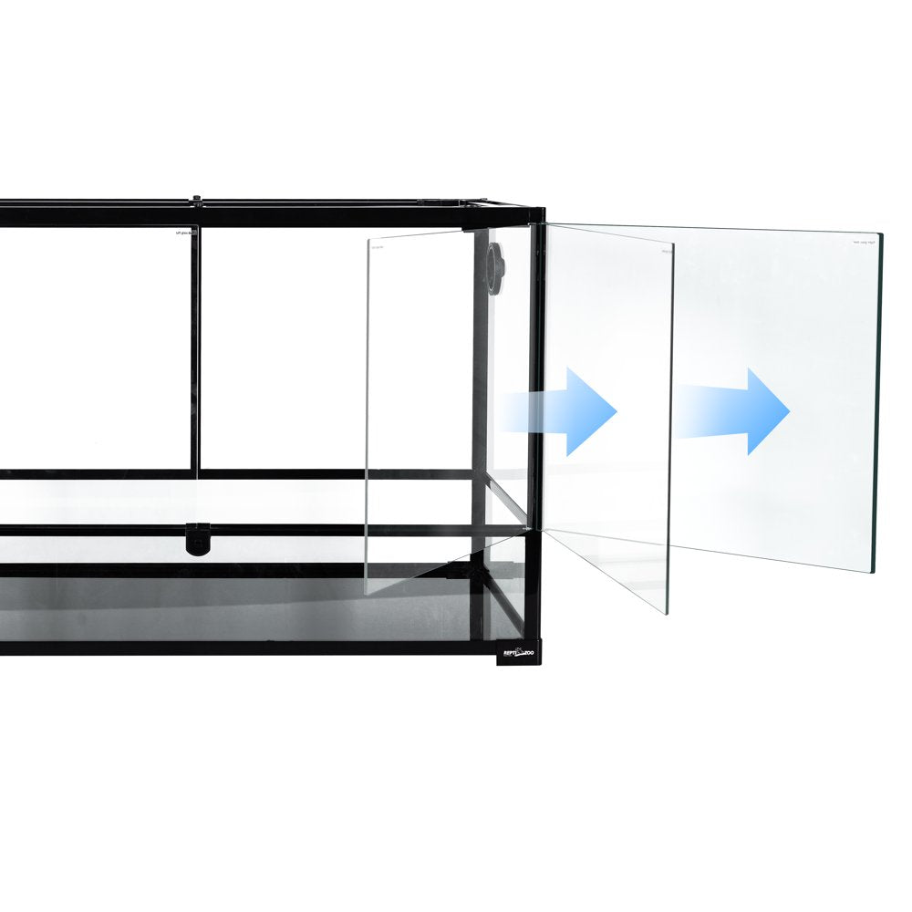 REPTI-ZOO Large 67 Gallon Knock down Glass Habitat Terrarium, Double Hing Doors with Screen Ventilation Animals & Pet Supplies > Pet Supplies > Small Animal Supplies > Small Animal Habitat Accessories ETAN PET SUPPLIES INC   