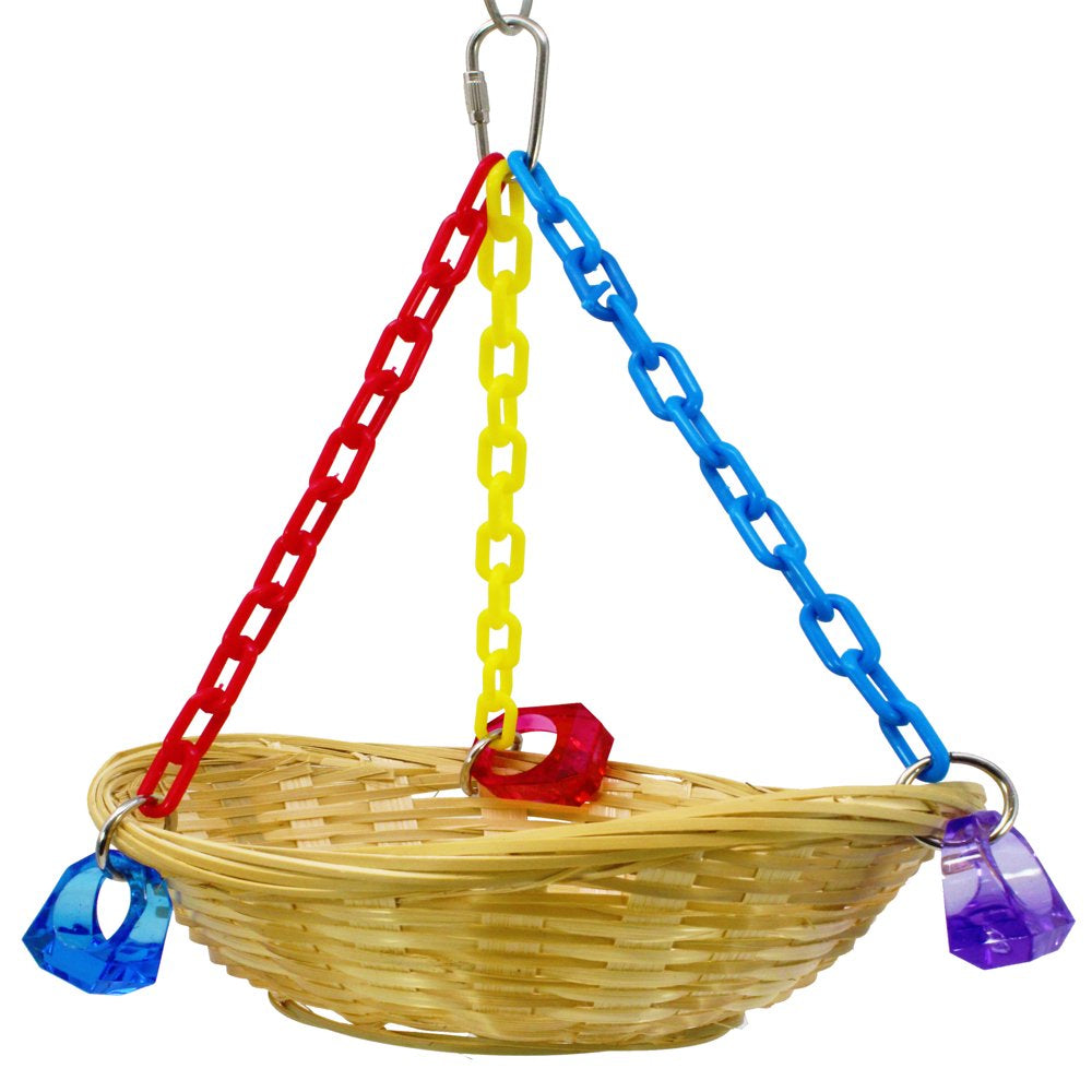 Bonka Bird Toys 1914 Basket Swing Bird Toy. Animals & Pet Supplies > Pet Supplies > Bird Supplies > Bird Toys Bonka Bird Toys   