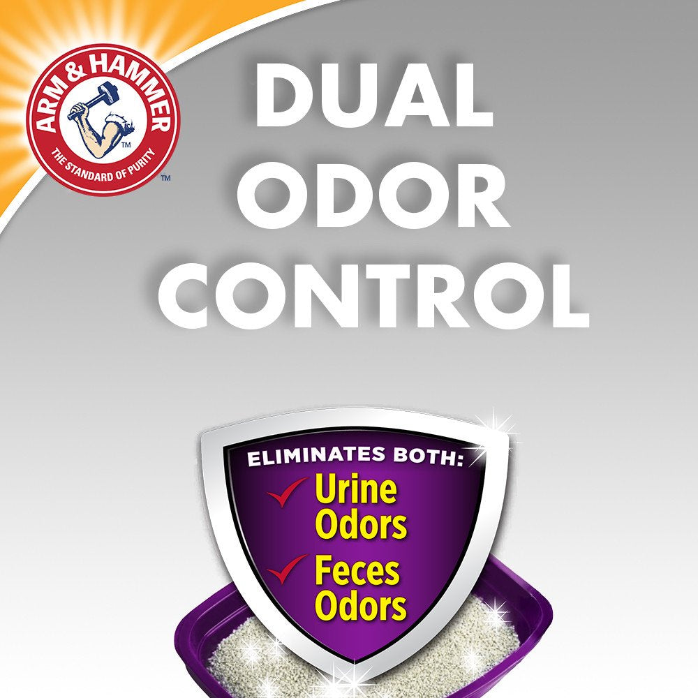 Arm & Hammer Double Duty Dual Advanced Odor Control Scented Clumping Cat Litter, 40Lb Animals & Pet Supplies > Pet Supplies > Cat Supplies > Cat Litter Church & Dwight Co., Inc.   