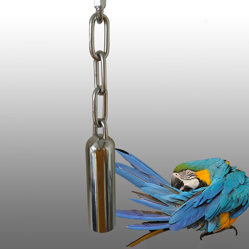 TANGNADE Stainless Steel Bells Toy with Sweet Sound for Bird Parrot African Greys Eclectus Parakeet Cockatiel Animals & Pet Supplies > Pet Supplies > Bird Supplies > Bird Toys TANGNADE   