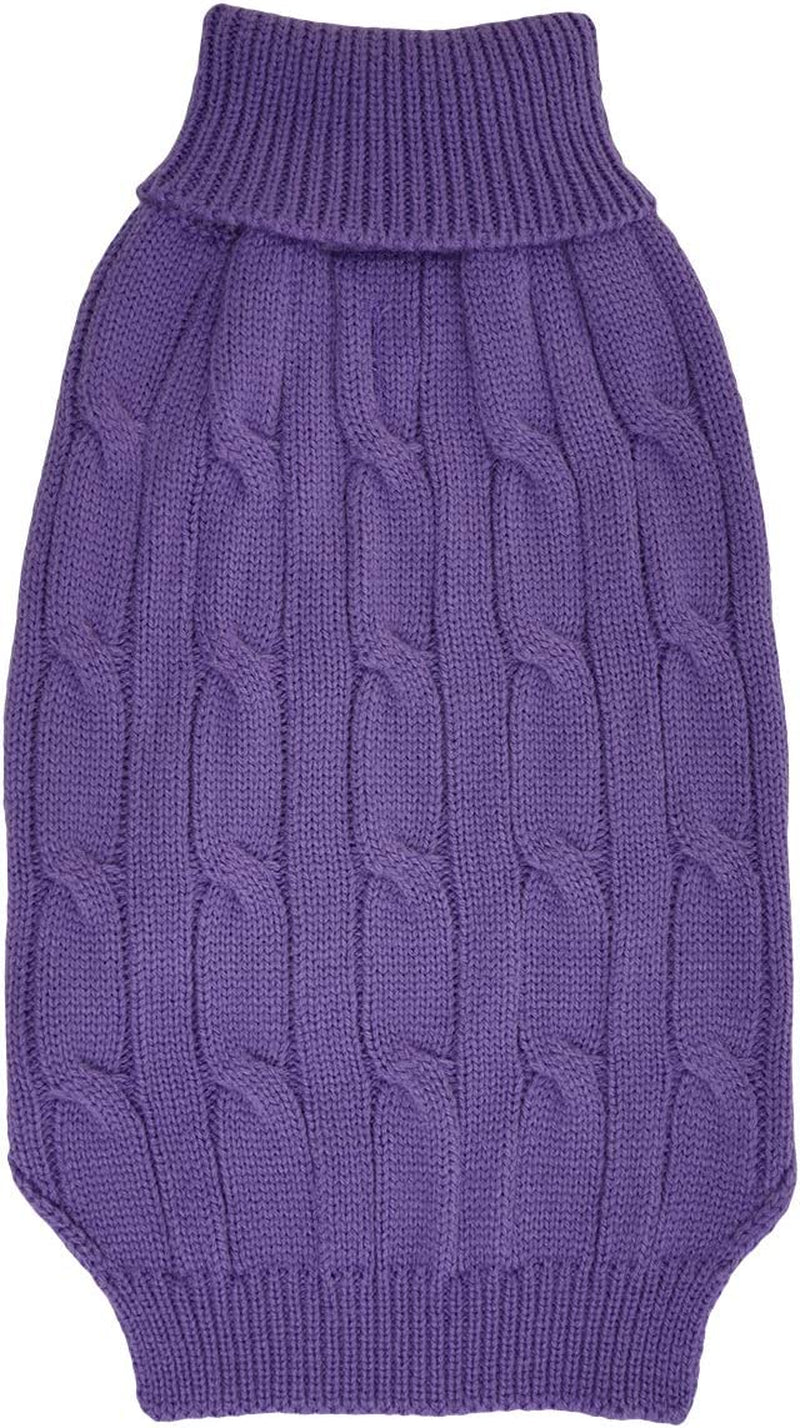 Deltashop Purple Warm Swallowtail Dog Sweaters for Medium Pets L Boys Grils Animals & Pet Supplies > Pet Supplies > Dog Supplies > Dog Apparel DeltaDT Purple L 