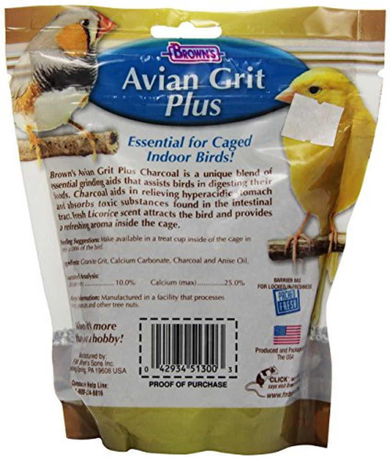 Brown'S Avian Grit plus Digestive Aid for Finches and Canaries with Licorice Scent, 20-Ounce Animals & Pet Supplies > Pet Supplies > Bird Supplies > Bird Treats Brown's   