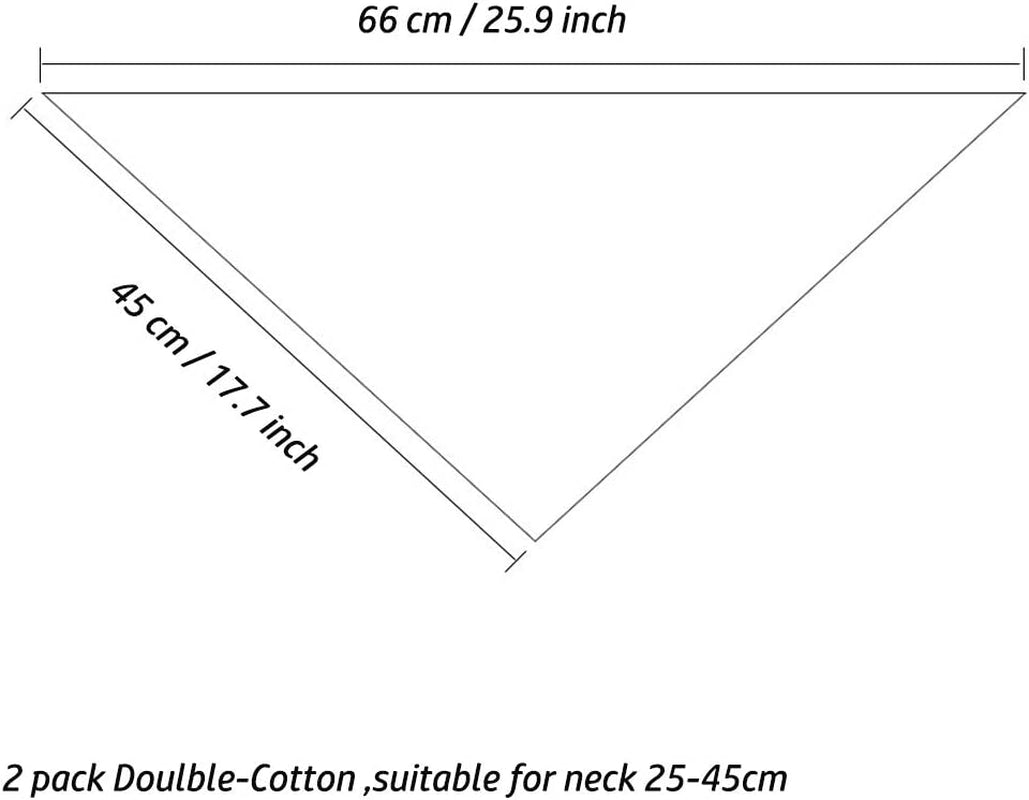 1/2 Pack Christmas Pet Dog Bandanas Triangle Bibs Scarf,Double-Cotton Plaid Printing Kerchief Set for Small Medium Size Dogs (2 Pack Double-Cotton Size L, Red Green) Animals & Pet Supplies > Pet Supplies > Dog Supplies > Dog Apparel LATFZ   