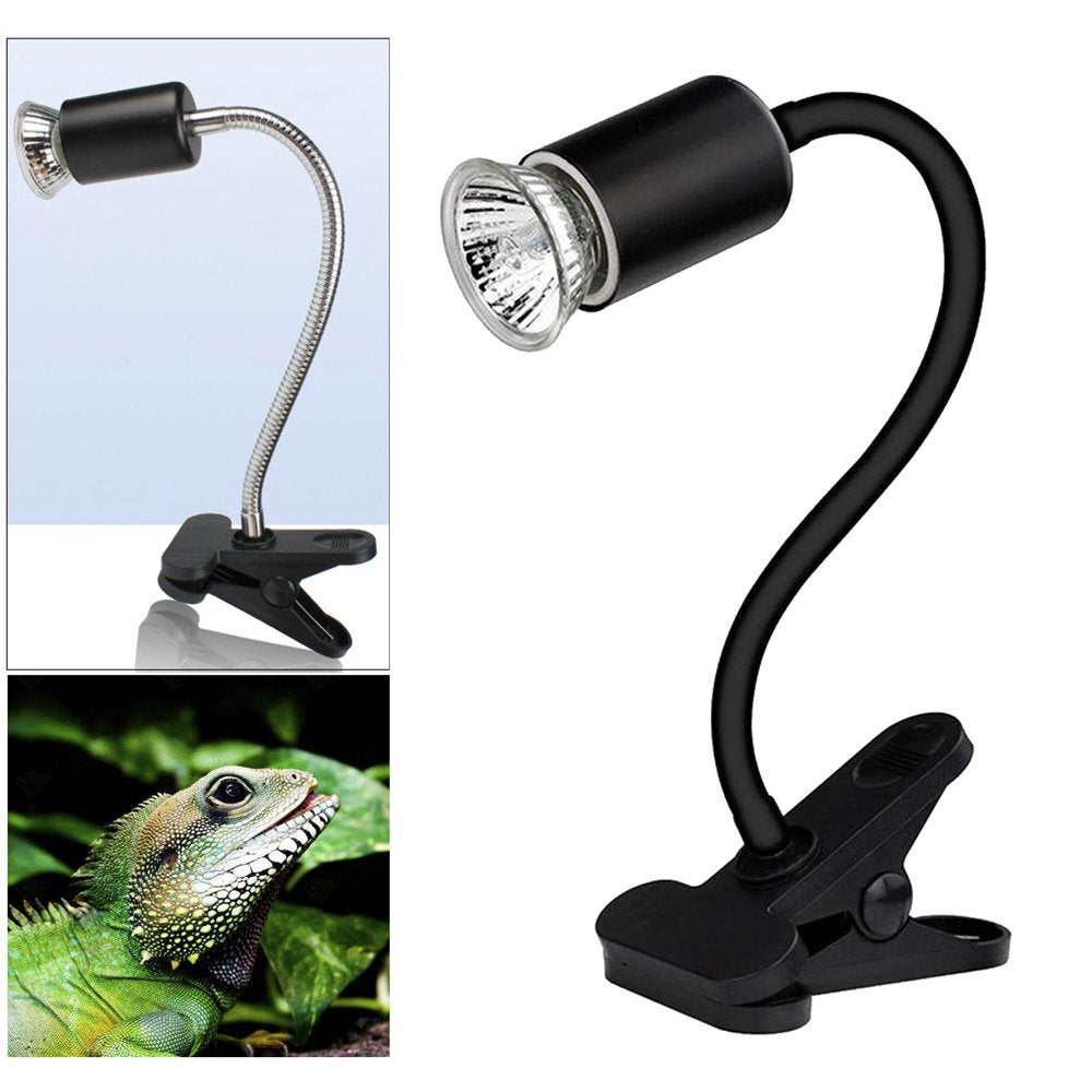 Reptile Lamp with Ceramic Light Holder Turtle Basking Heating Flexible Clip 2  Menolana   