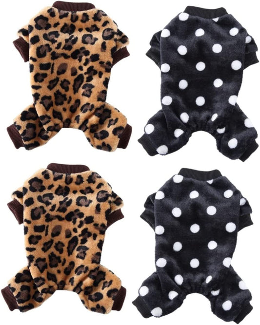 Balacoo 4 Pcs Clothing Costumes Winter Pajamas Decorative Dot Coat Pet Polka Dogs Decoration Pajamas- Warm with for Funny Breathable Autumn Polyester Soft Comfortable New Supplies Animals & Pet Supplies > Pet Supplies > Dog Supplies > Dog Apparel Balacoo   