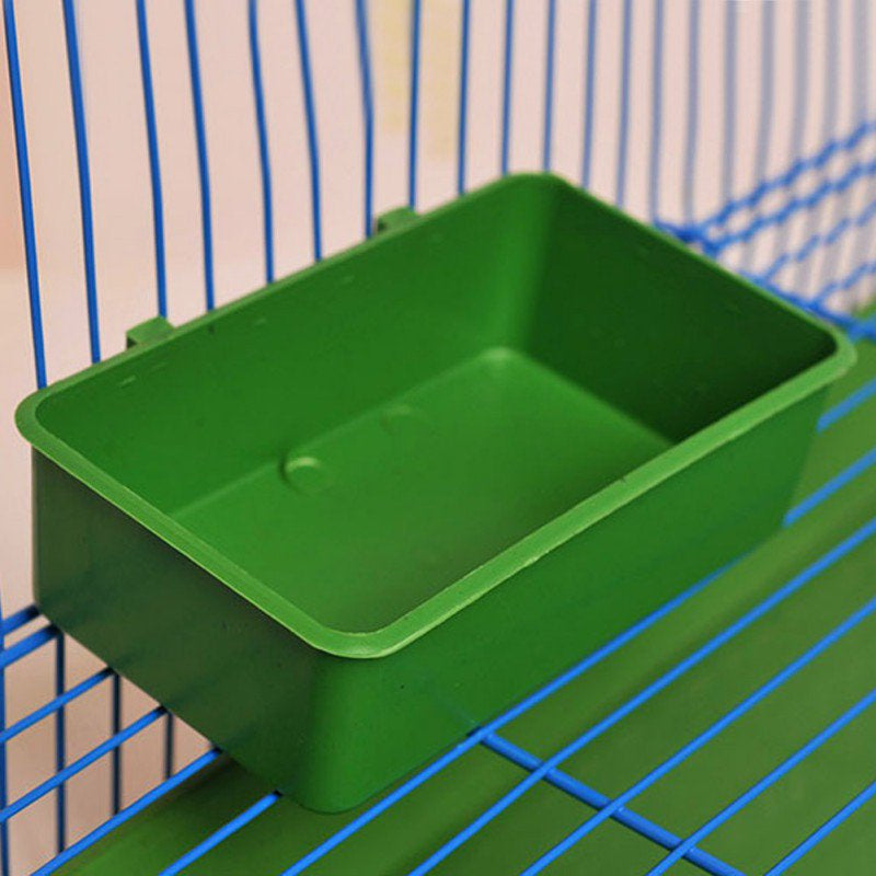 Parrot Bath Box Bird Cage Accessory Supplies Bathing Tub for Brids Canary Budgies Parrot Random Color Animals & Pet Supplies > Pet Supplies > Bird Supplies > Bird Cage Accessories Fantadool   