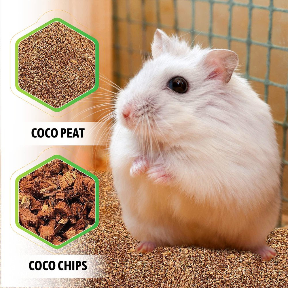 Vivlly – Coco Chips (0.47Kg/5 Liters) – Premium Coconut Bedding for Pets – Natural Litter for Dwarf Syrian Hamsters, Gerbils, Mice, Degus & Other Small Animals – Recyclable & Smell Absorbing Materials Animals & Pet Supplies > Pet Supplies > Small Animal Supplies > Small Animal Bedding Vivlly   