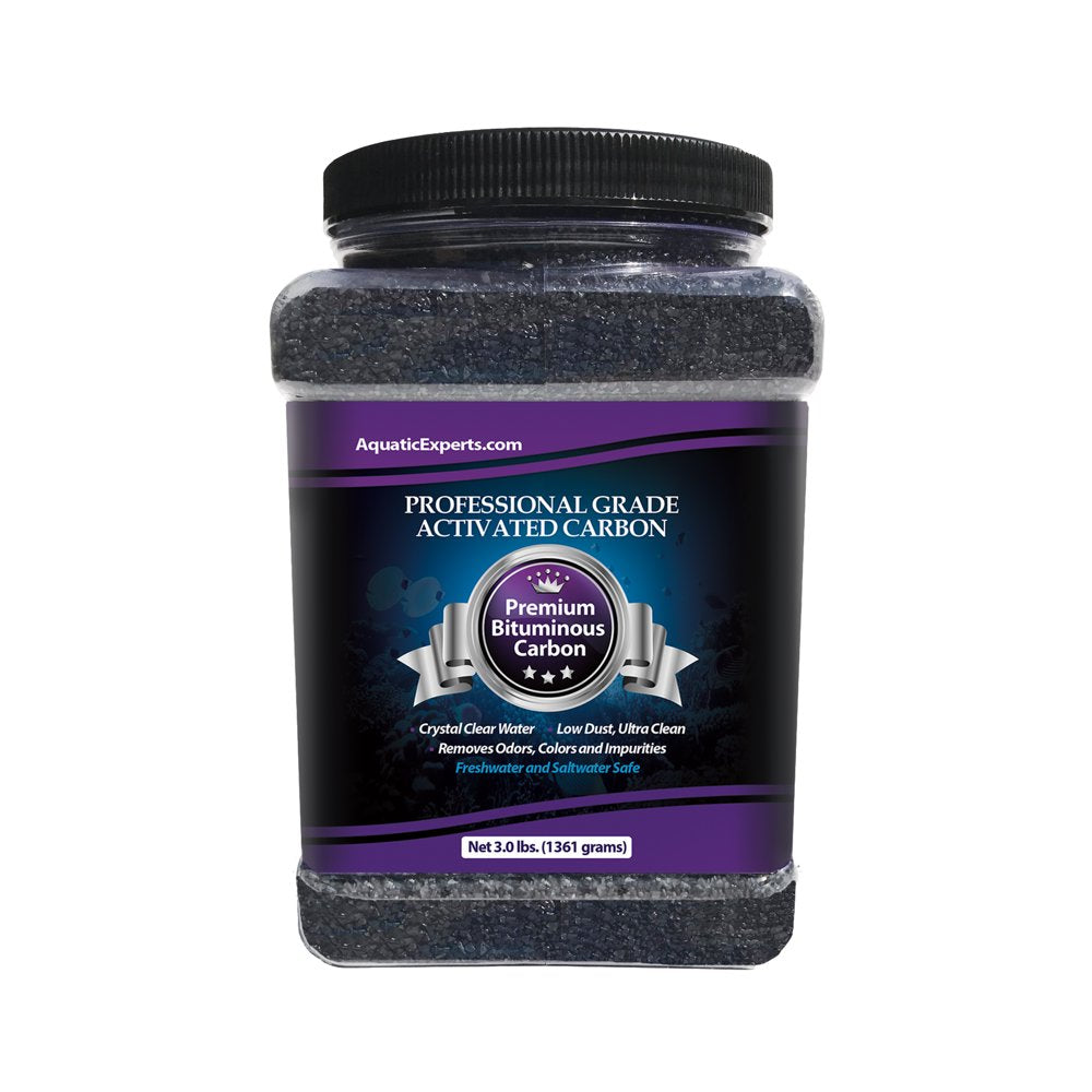 Aquatic Experts - Activated Carbon, Charcoal Aquarium Filter Media, Aquarium Odor Remover, 3.0 Lbs Animals & Pet Supplies > Pet Supplies > Fish Supplies > Aquarium Filters Aquatic Experts 3 lbs  