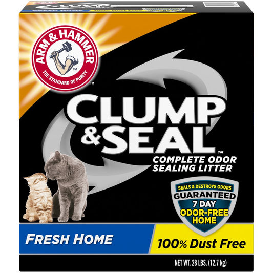 Arm & Hammer Clump & Seal Cat Litter, Fresh Home Scent 28Lb Animals & Pet Supplies > Pet Supplies > Cat Supplies > Cat Litter Church & Dwight Co., Inc.   