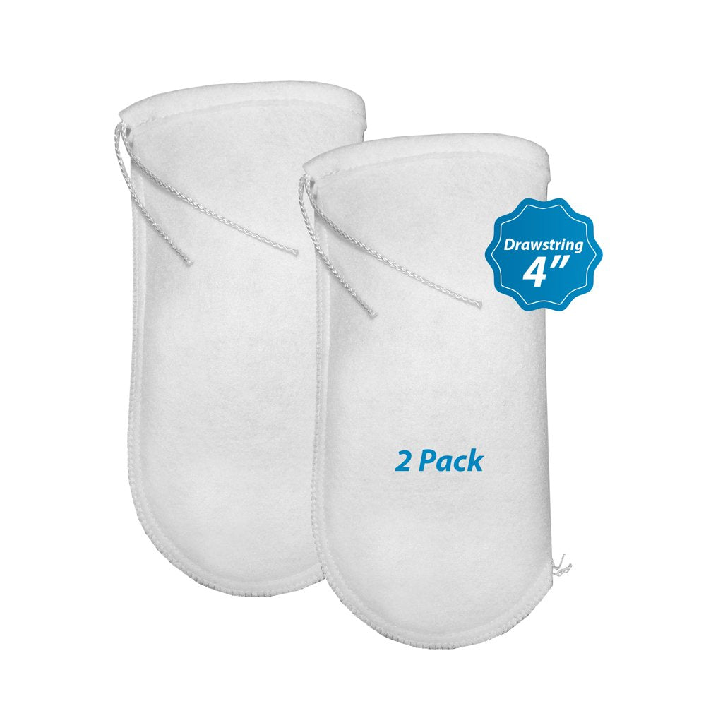 Aquatic Experts - 200-Micron Aquarium Felt Filter Socks with Drawstrings, Long Reusable Fish Tank Filter Socks, 2-Pack, 4'' X 14'' Animals & Pet Supplies > Pet Supplies > Fish Supplies > Aquarium Filters Aquatic Experts 2 Pack - 4" x 14"  