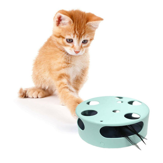 Pets First Interactive Cat Toy, Electric Smart Random Spinning Rotating Feather Cat Toys Animals & Pet Supplies > Pet Supplies > Cat Supplies > Cat Toys PETS FIRST INC   