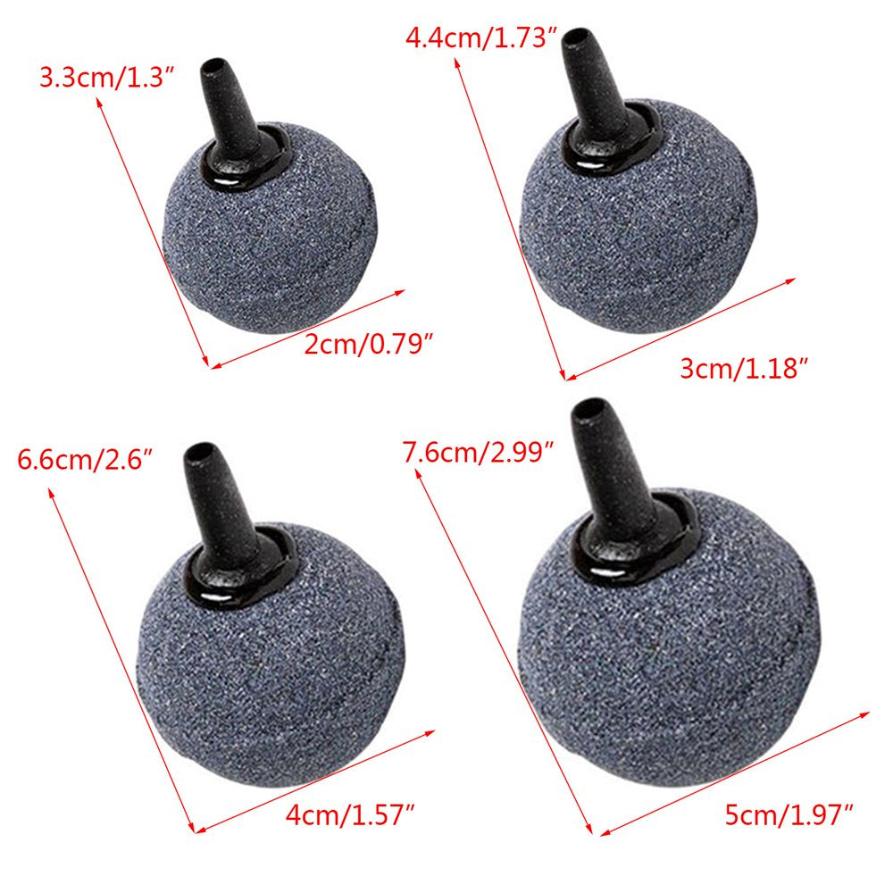 Air Stone Bubble Diffuser Ball Shape Stones Aerator Air Pump Accessories for Aquarium for Ponds Fish for Tank Hydroponic Animals & Pet Supplies > Pet Supplies > Fish Supplies > Aquarium & Pond Tubing NOCDARK   