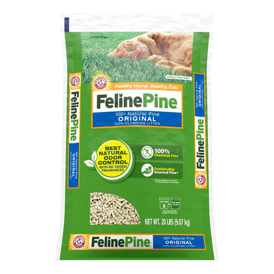 Feline Pine Original 100% Natural Cat Litter, 20Lb Animals & Pet Supplies > Pet Supplies > Cat Supplies > Cat Litter Church & Dwight Co., Inc.   