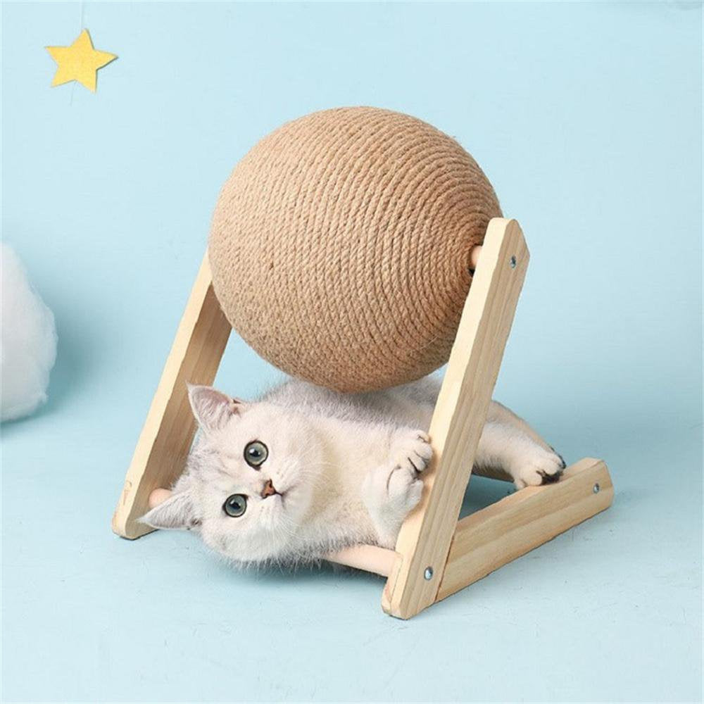 Coloody Cat Scratcher Toy Natural Sisal Cat Scratching Ball for Cat Kitten(6.3Inch) Animals & Pet Supplies > Pet Supplies > Cat Supplies > Cat Toys Coloody   