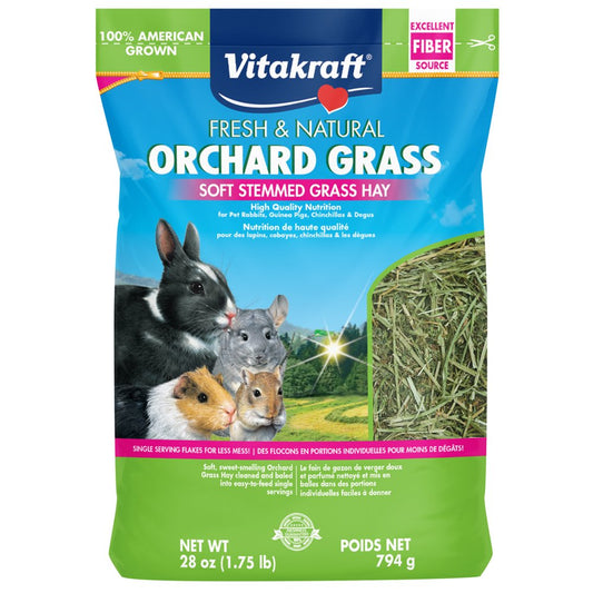 Vitakraft Orchard Grass Hay for Rabbits, Guinea Pigs, Chinchillas & Small Animals, 28 Oz Animals & Pet Supplies > Pet Supplies > Small Animal Supplies > Small Animal Food Vitakraft Sun Seed   