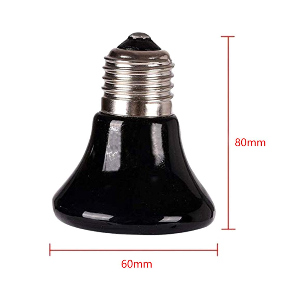 Infrared Ceramic Heat Emitter Bulb No Light Terrarium Reptile Amphibians Pet Brooder Heating Bulb 110V 100W  Worallymy   