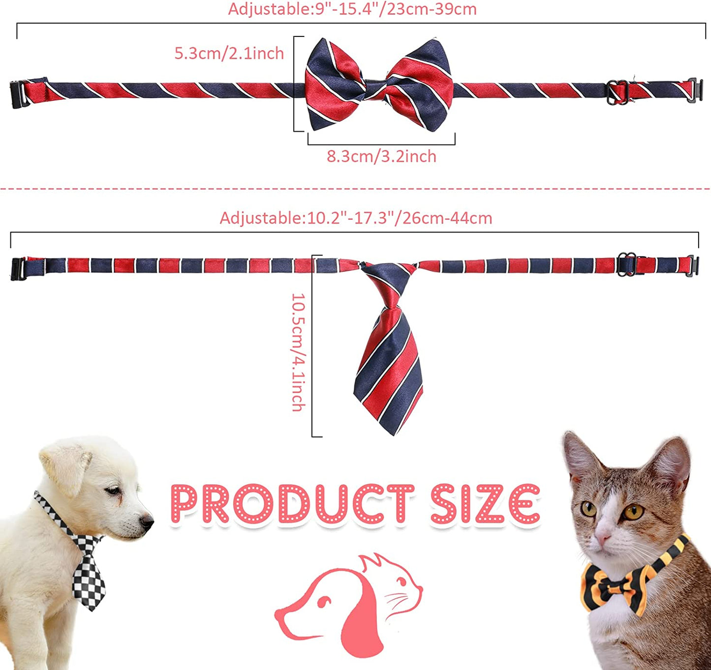 70 Pieces Adjustable Dog Bow Ties and Neck Ties Set Includes 40 Pet Bow Ties and 30 Neckties Dog Bowties Bow Tie Dog Collars Grooming Accessories Dog Ties for Large Dogs Cats Daily Wearing Holiday Animals & Pet Supplies > Pet Supplies > Dog Supplies > Dog Apparel Reginary   