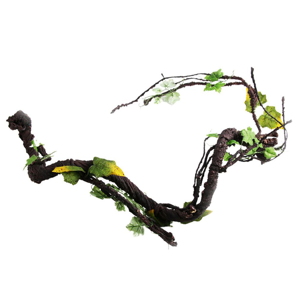 Fovolat Reptile Climbing Vines Plastics Jungle Vines Branches Pet Tank Habitat Terrarium Decor for Geckos Hermit Crabs Snakes and More Reptile Perched Competent Animals & Pet Supplies > Pet Supplies > Small Animal Supplies > Small Animal Habitat Accessories Fovolat   