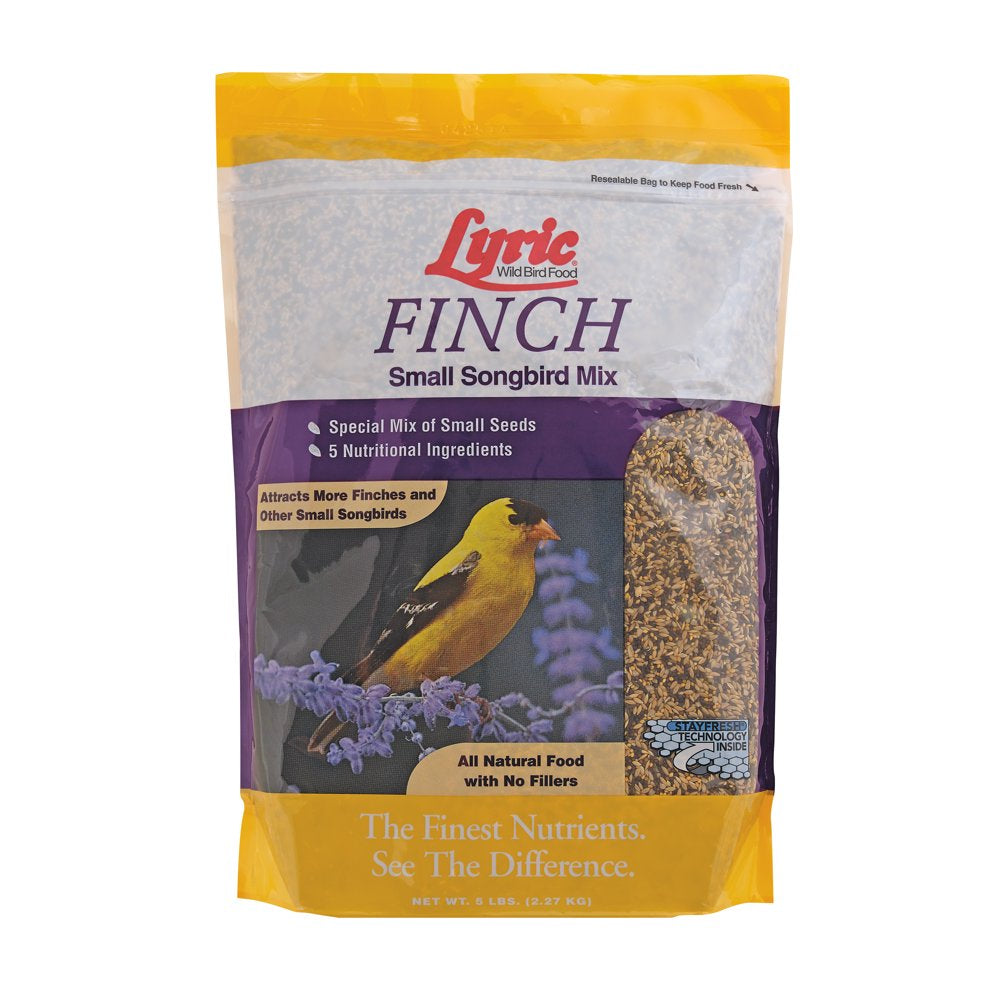 Lyric Finch Wild Bird Seed, Small Songbird Bird Finch Food, 5 Lb. Bag Animals & Pet Supplies > Pet Supplies > Bird Supplies > Bird Food Lebanon Seaboard Corporation   