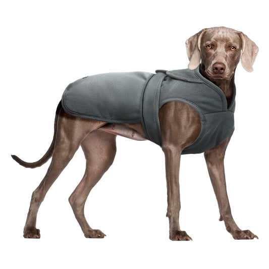 Kuoser Cotton Dog Coat & Jacket, Gray, S Animals & Pet Supplies > Pet Supplies > Dog Supplies > Dog Apparel Kuoser 3XL-Chest Girth:35.4-42.5" Gray 