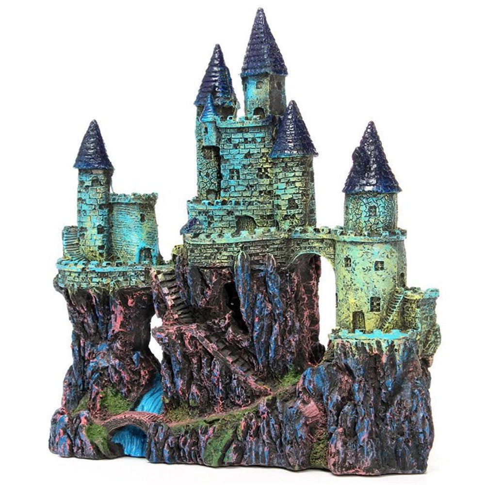 Archer Retro Aquarium Castle Resin Artificial Building Fish Tank Landscaping Decor Animals & Pet Supplies > Pet Supplies > Fish Supplies > Aquarium Decor Archer   