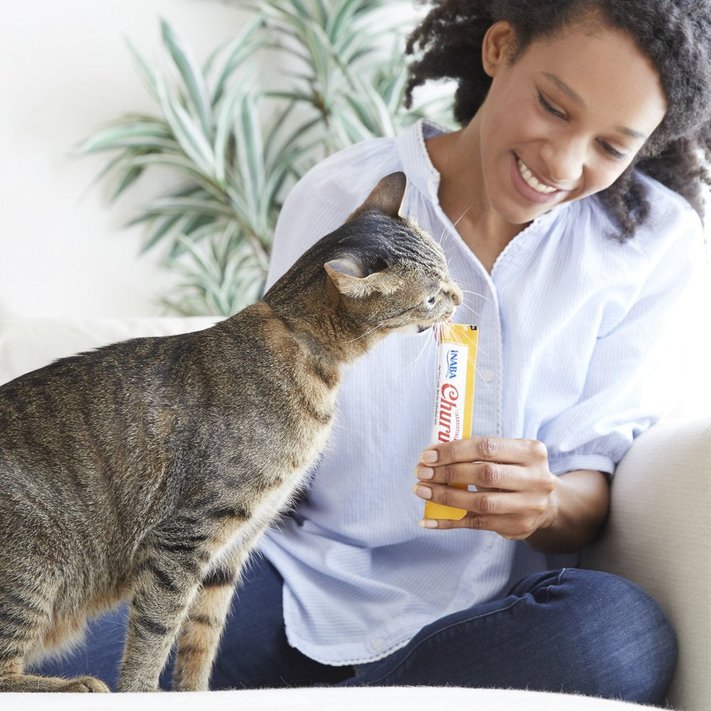 INABA Churu Creamy, Lickable Purée Cat Treat W Taurine, 0.5 Oz, 50 Tubes, Tuna & Chicken Variety Animals & Pet Supplies > Pet Supplies > Cat Supplies > Cat Treats Inaba Foods (USA) Inc.   