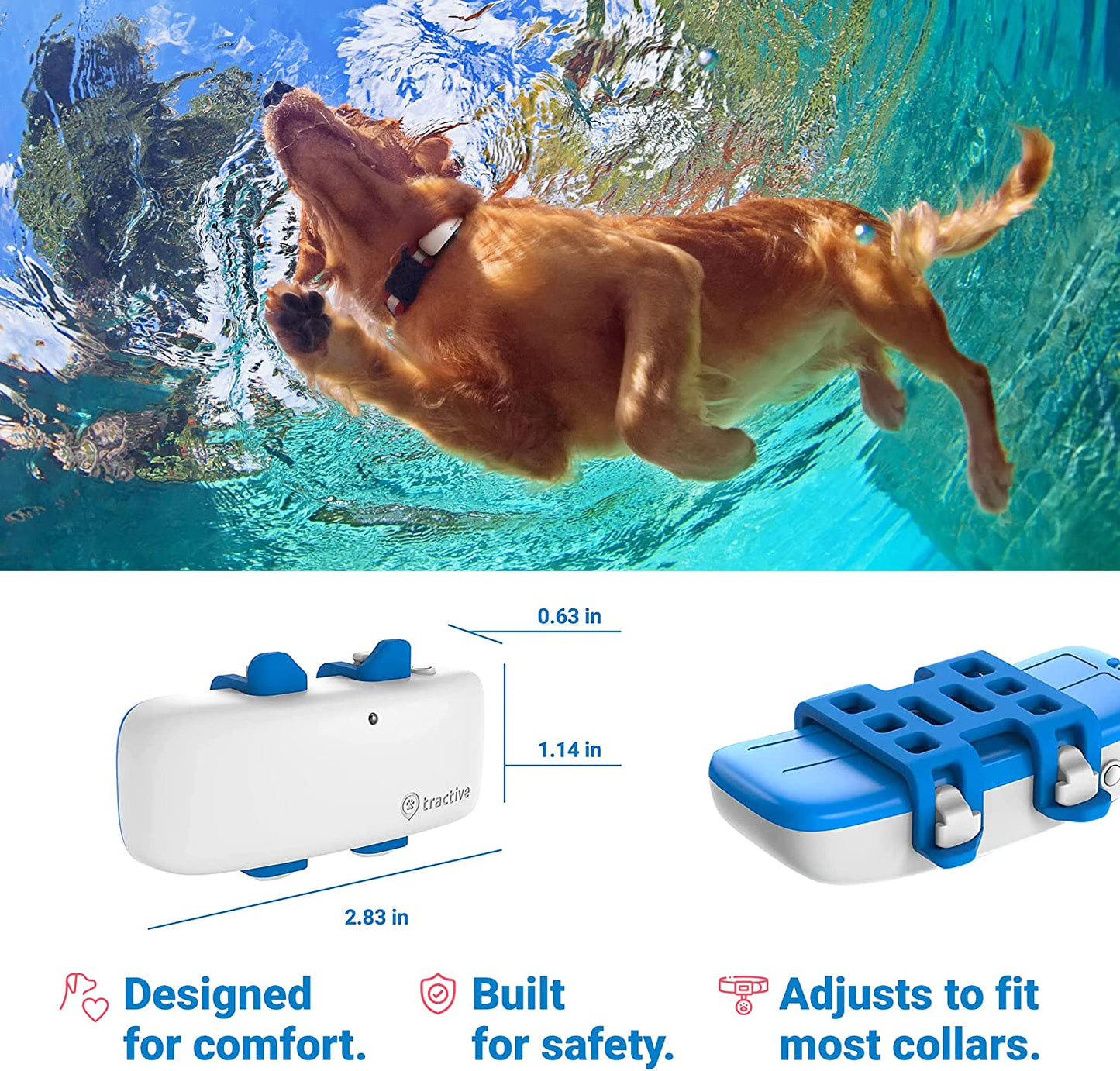 Tractive GPS Tracker for Dogs - Waterproof, GPS Location & Smart Pet Activity Tracker, Unlimited Range, Works with Any Collar (White) Animals & Pet Supplies > Pet Supplies > Dog Supplies > Dog Apparel Tractive GmbH   