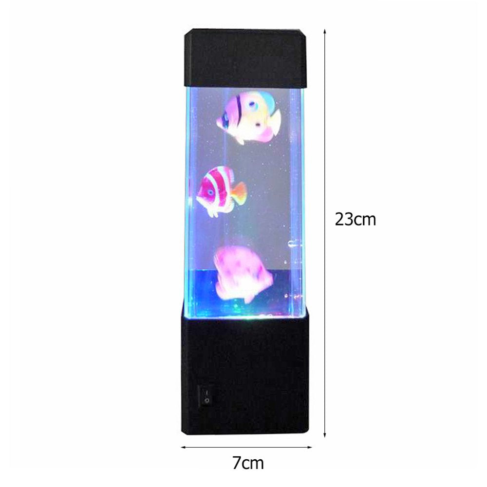 Toutek Jellyfish Tank Aquarium LED Lamp Lava Night Light for Home Bedroom (C) Animals & Pet Supplies > Pet Supplies > Fish Supplies > Aquarium Lighting Toutek   