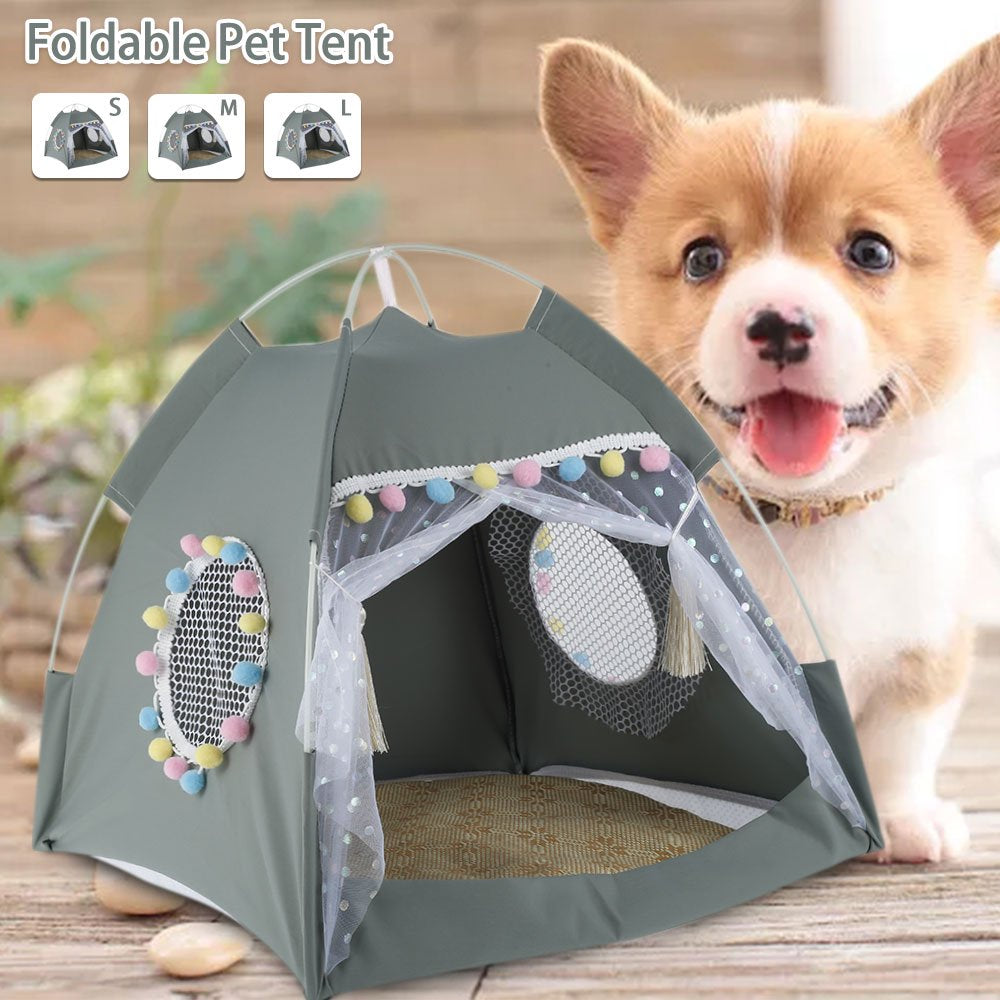 Mlfire M Pet Tent Pet Dog House Cat Tent Four Seasons Universal Removable Washable Pet Nest Animals & Pet Supplies > Pet Supplies > Dog Supplies > Dog Houses 20000619305@#Lu14 Style3-L  