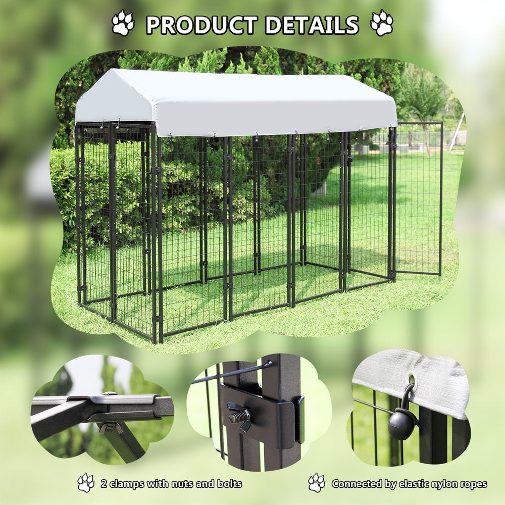 Coziwow Large Outdoor Dog Kennel Heavy Duty Dog Cage Pet Playpen with Waterproof Cover Animals & Pet Supplies > Pet Supplies > Dog Supplies > Dog Kennels & Runs Jaxpety   