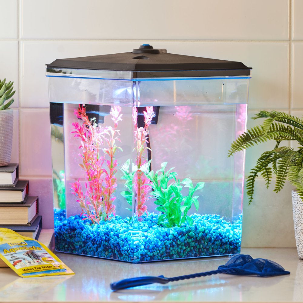 Aqua Culture 2.5-Gallon Aquarium Kit Plastic with LED Lighting and Power Filter Animals & Pet Supplies > Pet Supplies > Fish Supplies > Aquarium Lighting Wal-Mart Stores, Inc.   