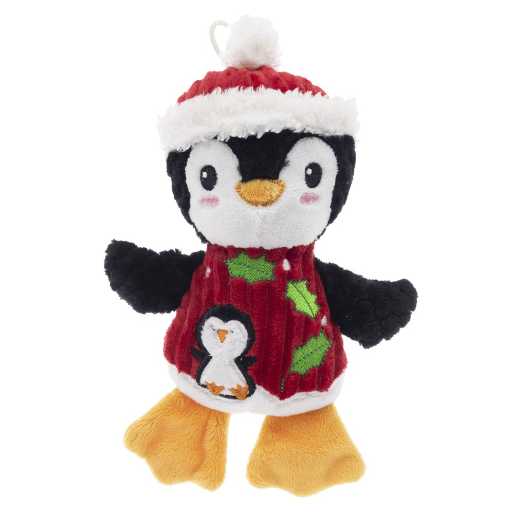 Vibrant Life Holiday 9 Inch Stuffed Plush Squeaky Christmas Penguin Dog Toy Animals & Pet Supplies > Pet Supplies > Dog Supplies > Dog Toys Dan Dee International   