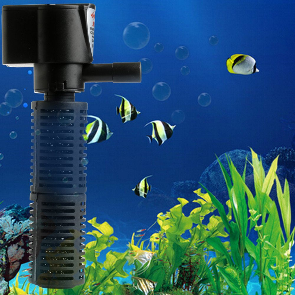 US Mini 3 in 1 Aquarium Internal Filter Fish Tank Submersible Pump Spray 5W Animals & Pet Supplies > Pet Supplies > Fish Supplies > Aquarium Filters VHUNT   