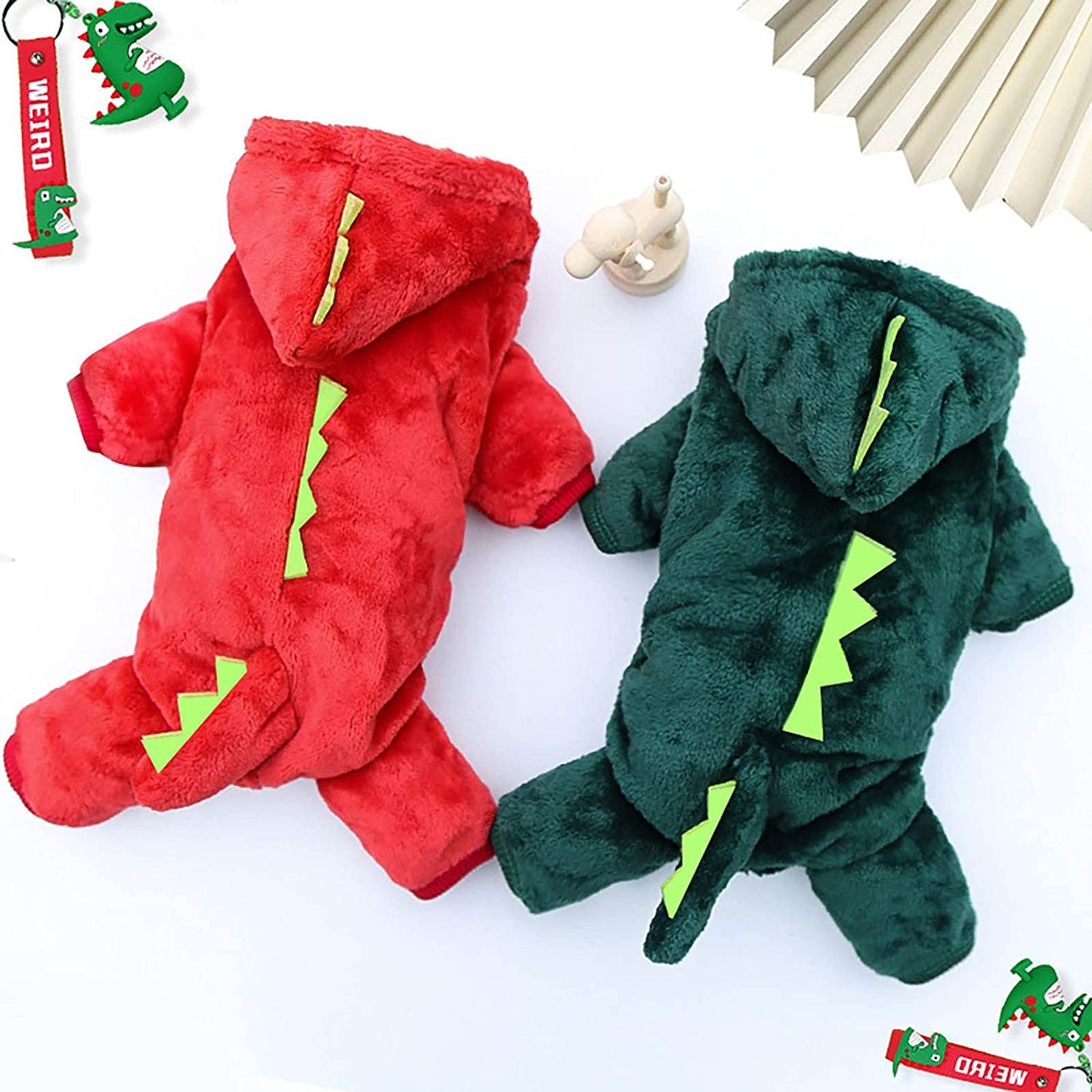 Puppy Clothes for Small Dogs Boy Rain Coat Dogs Clothes Small Pet Costume Halloween Dinosaur Costume Dog Clothing Puppy Outfits Funny Apperal