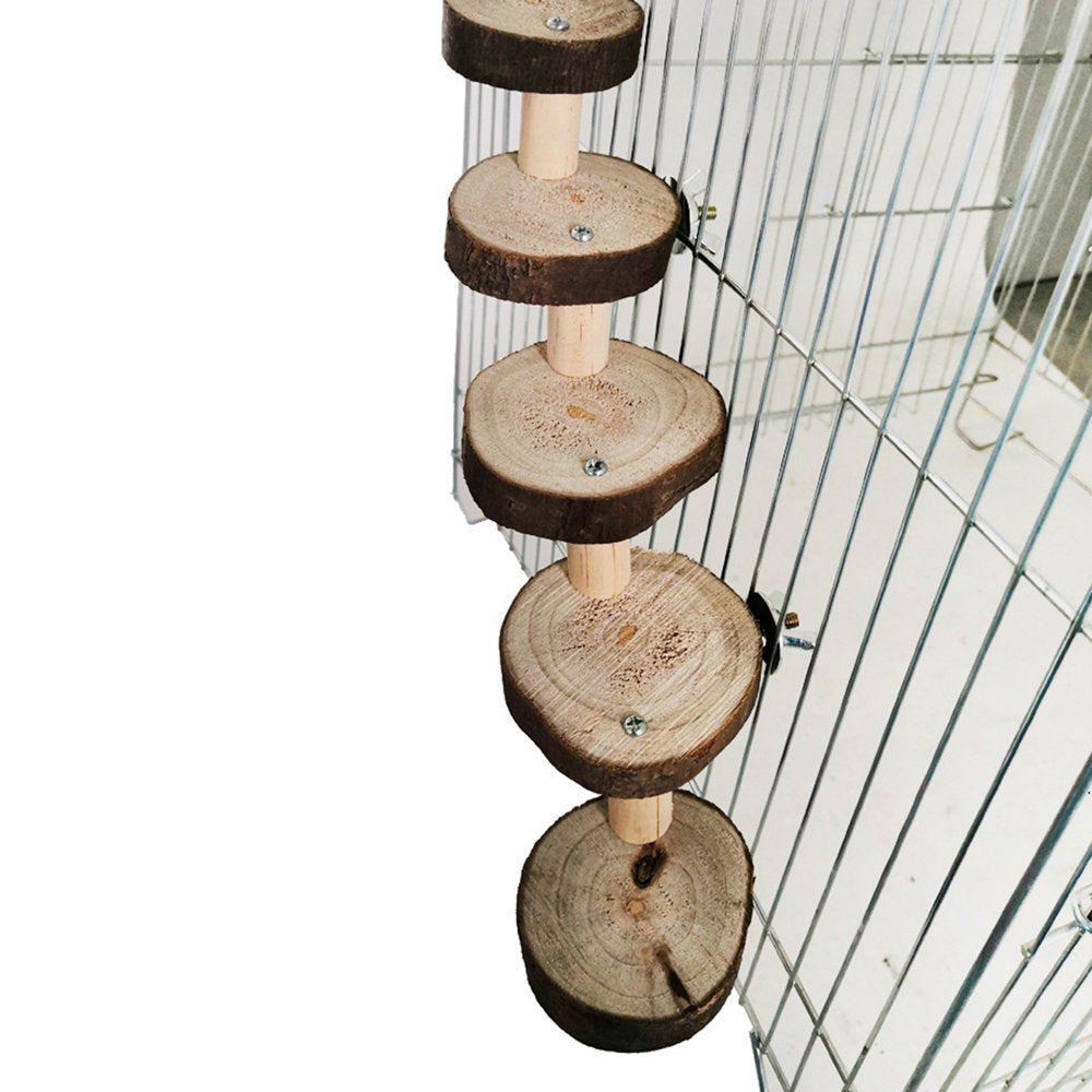 Bird Exercise Perches Stand Platform Wooden Parrot Hamster Climbing Ladder Stair Animals & Pet Supplies > Pet Supplies > Bird Supplies > Bird Ladders & Perches SANVILY   