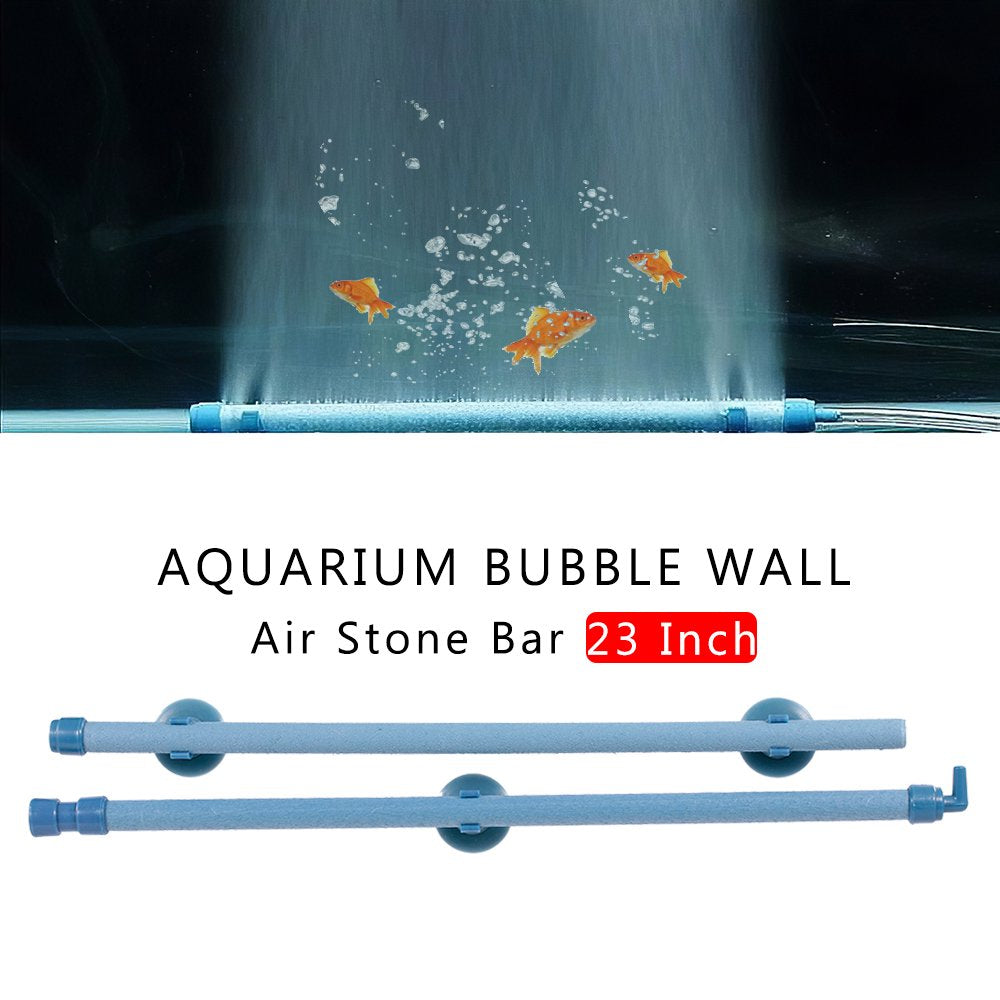Suzicca Aquarium Bubble Wall Air Stone Bar 10 Inch Fish Tank Bubble Wall Air Diffuser Household Tool Animals & Pet Supplies > Pet Supplies > Fish Supplies > Aquarium Air Stones & Diffusers Suzicca 23" Blue 