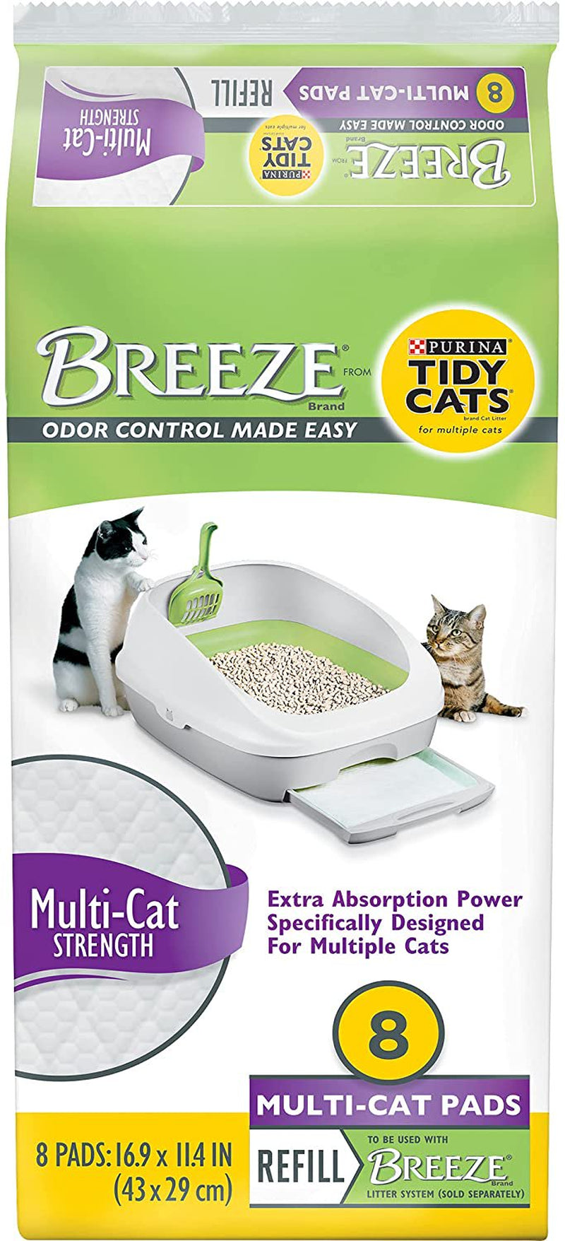 Purina Tidy Cats Breeze Litter System Cat Pad Refills Animals & Pet Supplies > Pet Supplies > Cat Supplies > Cat Litter Tidy Cats   