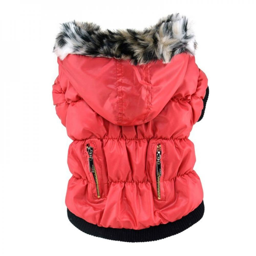 Big Sales!!Pets Doggy Puppy Warm Winter Coat Zipper Fold Hoodies Jackets Dog Costume Pet Cat Apparel Dog Clothes Animals & Pet Supplies > Pet Supplies > Cat Supplies > Cat Apparel wishlistbester   