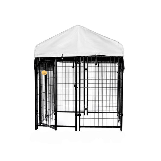 Kennelmaster Black Welded Wire Dog Kennel, 48"L X 48"W X 52"H Animals & Pet Supplies > Pet Supplies > Dog Supplies > Dog Kennels & Runs RTI CORP   