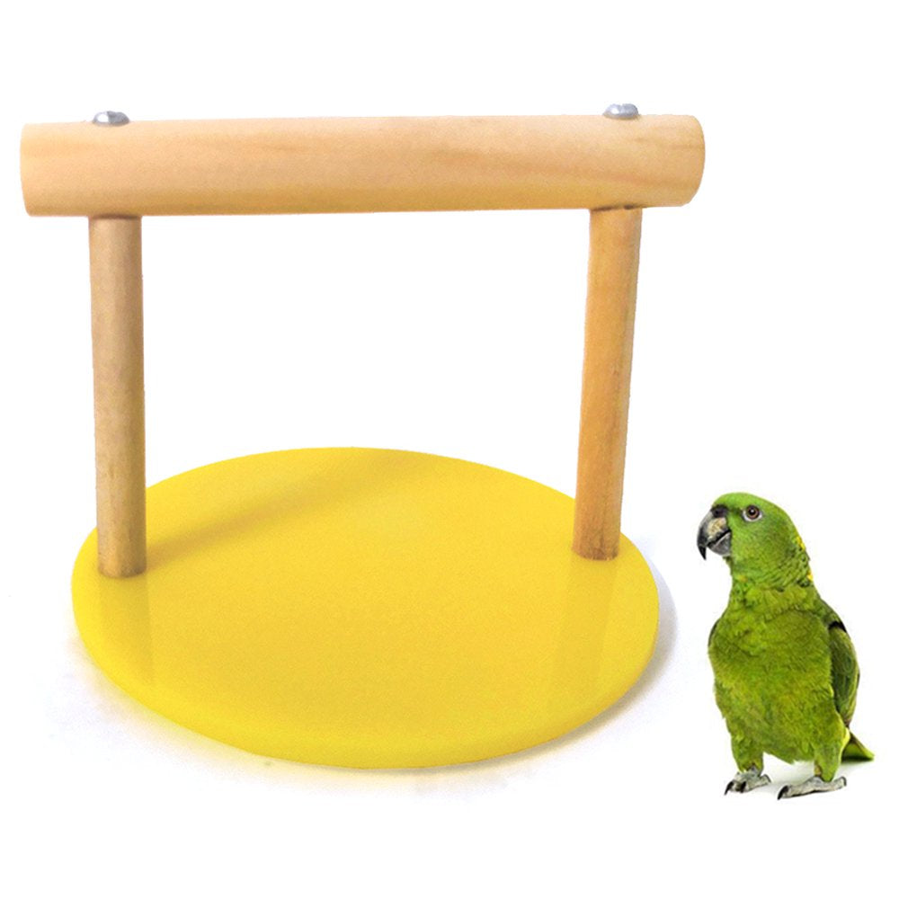 Papaba Bird Toy,Pet Bird Parrot Wooden Table Stand Perch Cage Decor Gym Playground Play Toy Animals & Pet Supplies > Pet Supplies > Bird Supplies > Bird Gyms & Playstands Papaba   